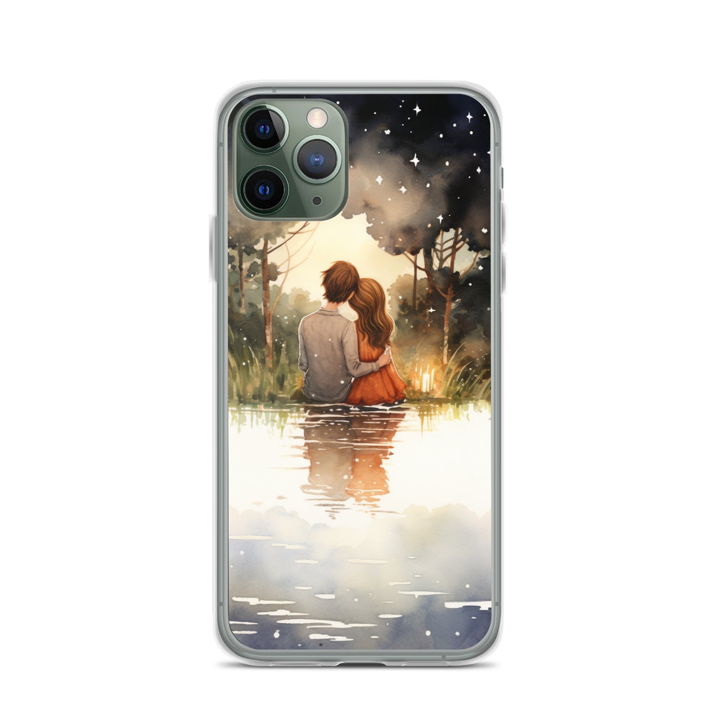 Water Colour Couple Phone Case for iPhone®