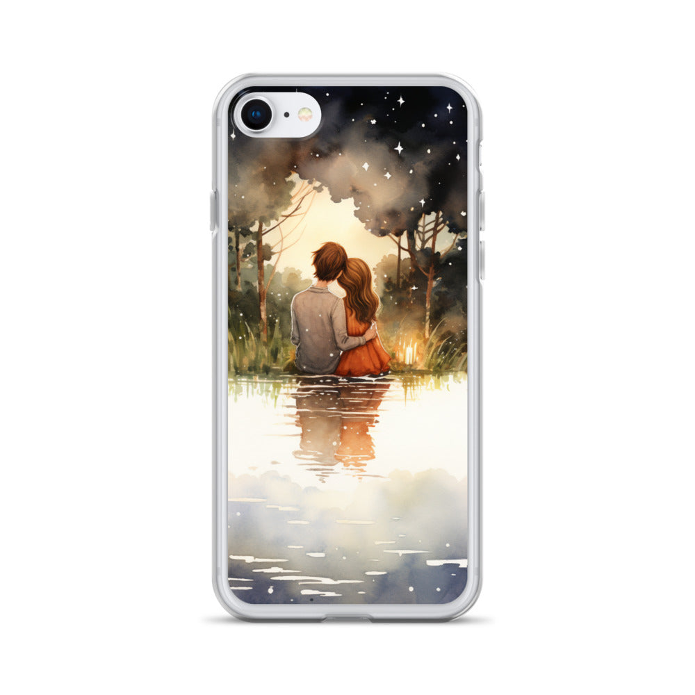 Water Colour Couple Phone Case for iPhone®