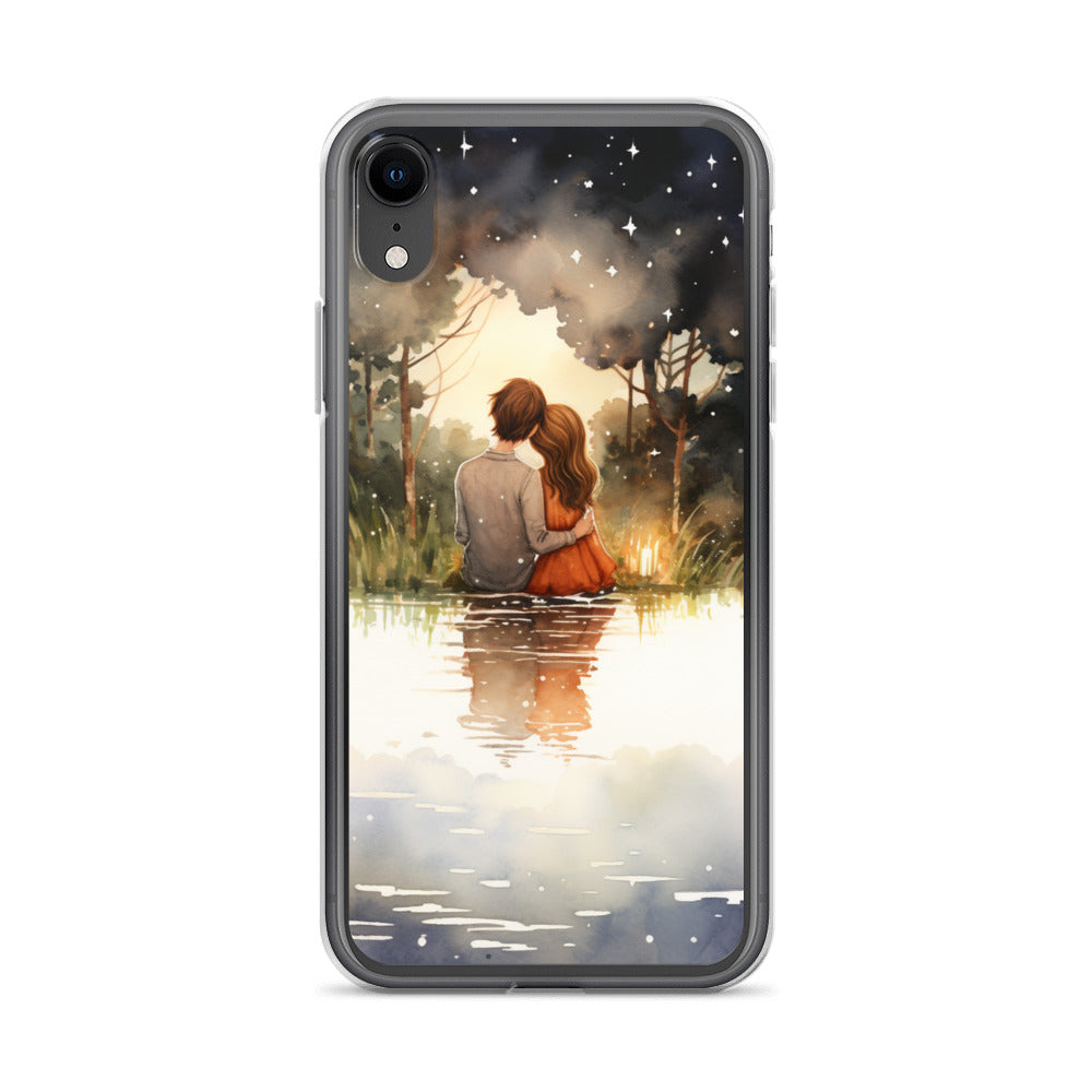 Water Colour Couple Phone Case for iPhone®
