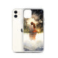 Water Colour Couple Phone Case for iPhone® — iPhone 11 case mockup, with phone