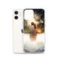Water Colour Couple Phone Case for iPhone® — iPhone 12 case mockup, with phone