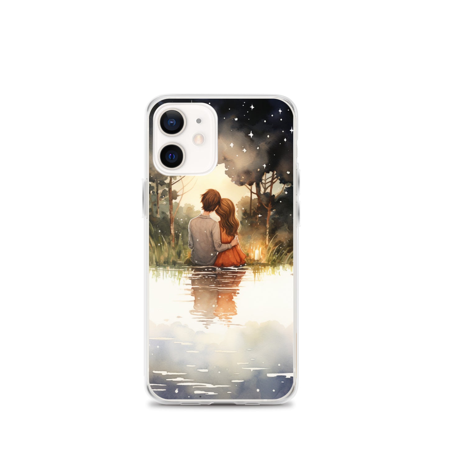 Water Colour Couple Phone Case for iPhone®