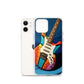 Abstract Guitar Phone Case for iPhone (All Models) — iPhone 12 mini case mockup, with phone