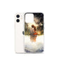 Water Colour Couple Phone Case for iPhone® — iPhone 12 mini case mockup, with phone