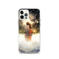 Water Colour Couple Phone Case for iPhone® — iPhone 12 Pro case mockup, on phone