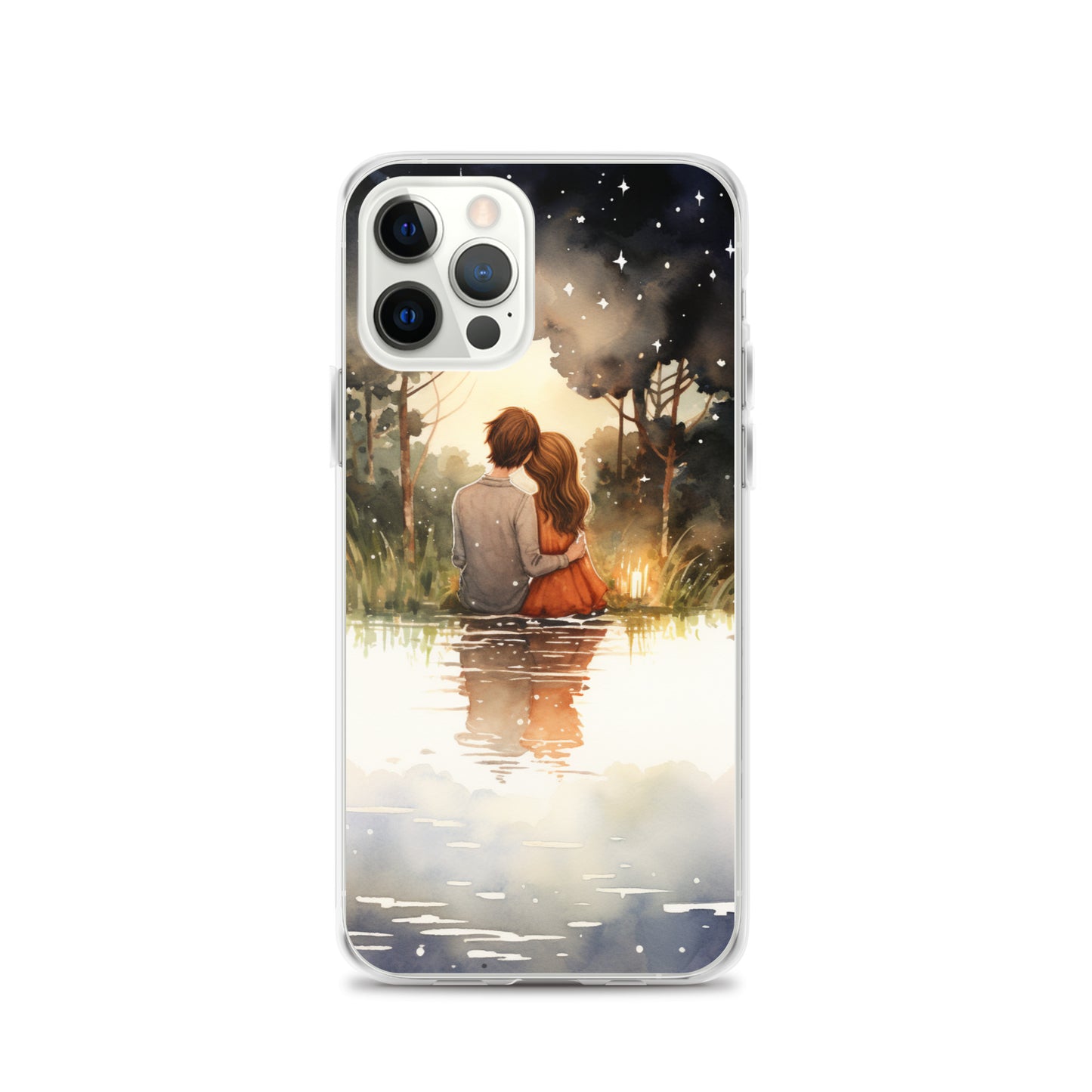 Water Colour Couple Phone Case for iPhone®