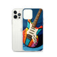 Abstract Guitar Phone Case for iPhone (All Models) — iPhone 12 Pro case mockup, with phone