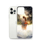Water Colour Couple Phone Case for iPhone® — iPhone 12 Pro case mockup, with phone
