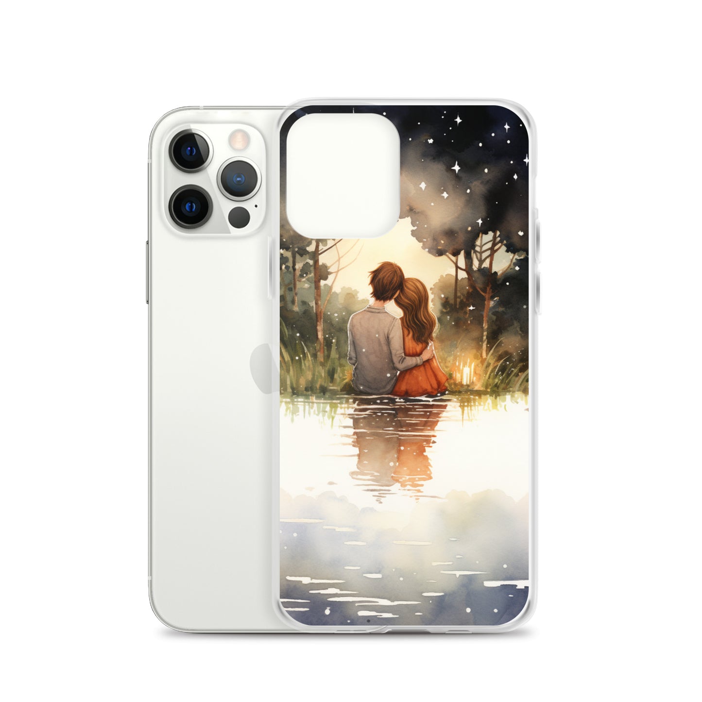 Water Colour Couple Phone Case for iPhone®