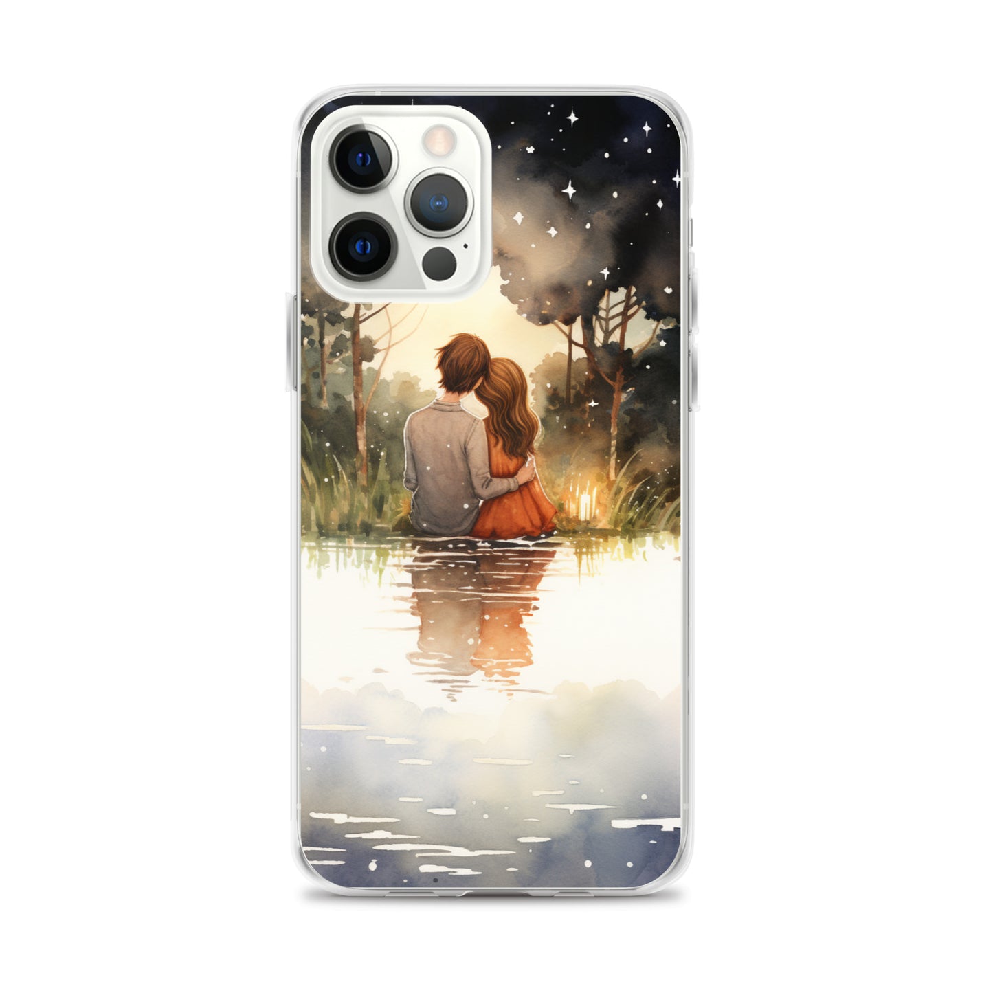 Water Colour Couple Phone Case for iPhone®