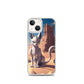 Egyptian Case iPhone & Android Phone Case — iPhone 13 mini case mockup, on phone