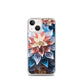 Vibrant Flower iPhone Phone Case (All Models) — iPhone 13 mini case mockup, on phone