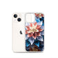 Vibrant Flower iPhone Phone Case (All Models) — iPhone 13 mini case mockup, with phone