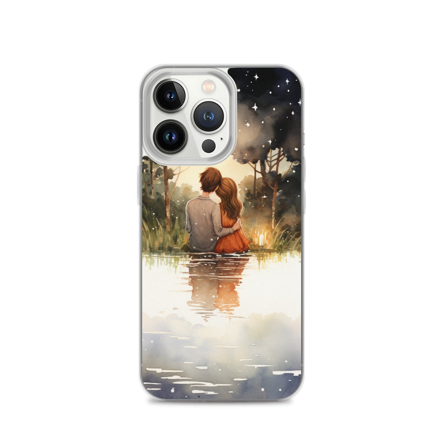 Water Colour Couple Phone Case for iPhone®