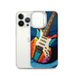 Abstract Guitar Phone Case for iPhone (All Models) — iPhone 13 Pro case mockup, with phone