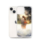 Water Colour Couple Phone Case for iPhone® — iPhone 14 case mockup, with phone