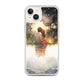 Water Colour Couple Phone Case for iPhone® — iPhone 14 Plus case mockup, on phone