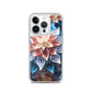 Vibrant Flower iPhone Phone Case (All Models) — iPhone 14 Pro case mockup, on phone