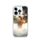 Water Colour Couple Phone Case for iPhone® — iPhone 14 Pro case mockup, on phone