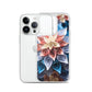 Vibrant Flower iPhone Phone Case (All Models) — iPhone 14 Pro case mockup, with phone