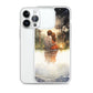 Water Colour Couple Phone Case for iPhone® — iPhone 14 Pro Max case mockup, with phone
