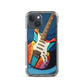 Abstract Guitar Phone Case for iPhone (All Models) — iPhone 15 case mockup, on phone