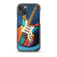 Abstract Guitar Phone Case for iPhone (All Models) — iPhone 15 Plus case mockup, on phone