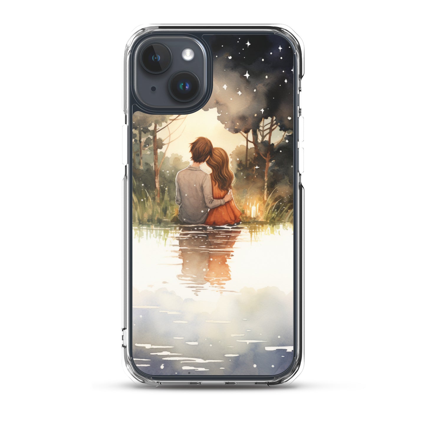 Water Colour Couple Phone Case for iPhone®