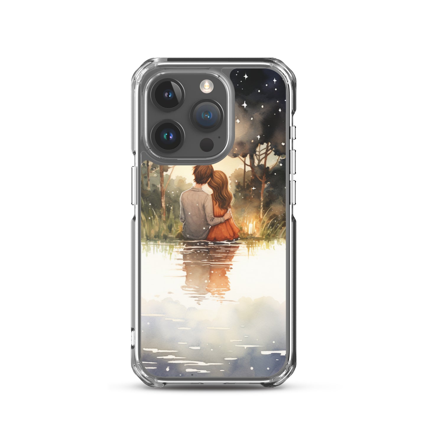 Water Colour Couple Phone Case for iPhone®