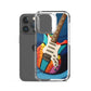 Abstract Guitar Phone Case for iPhone (All Models) — iPhone 15 Pro case mockup, with phone