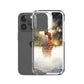 Water Colour Couple Phone Case for iPhone® — iPhone 15 Pro case mockup, with phone
