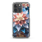 Vibrant Flower iPhone Phone Case (All Models) — iPhone 15 Pro Max case mockup, on phone
