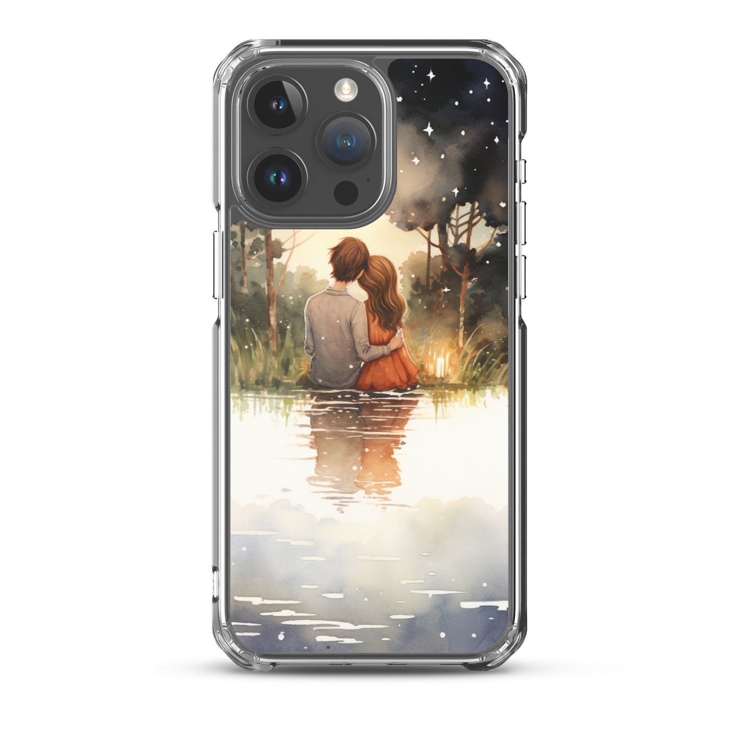 Water Colour Couple Phone Case for iPhone®