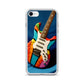 Abstract Guitar Phone Case for iPhone (All Models) — iPhone SE case mockup, on phone
