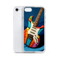 Abstract Guitar Phone Case for iPhone (All Models) — iPhone SE case mockup, with phone