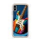 Abstract Guitar Phone Case for iPhone (All Models) — iPhone X / XS case mockup, on phone