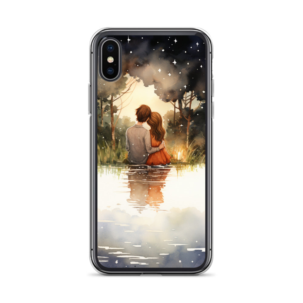 Water Colour Couple Phone Case for iPhone®