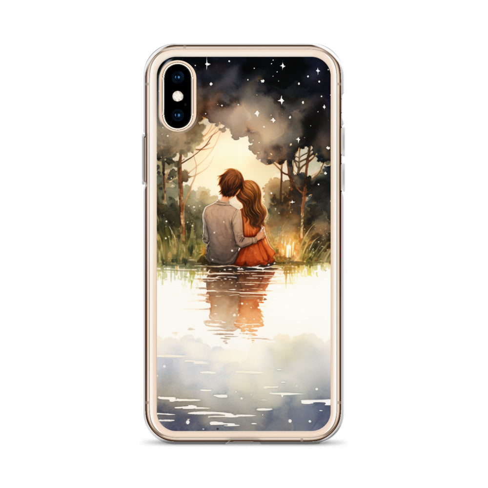 Water Colour Couple Phone Case for iPhone®