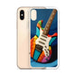 Abstract Guitar Phone Case for iPhone (All Models) — iPhone X / XS case mockup, with phone