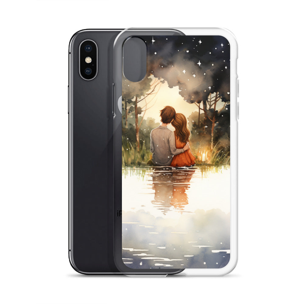 Water Colour Couple Phone Case for iPhone®