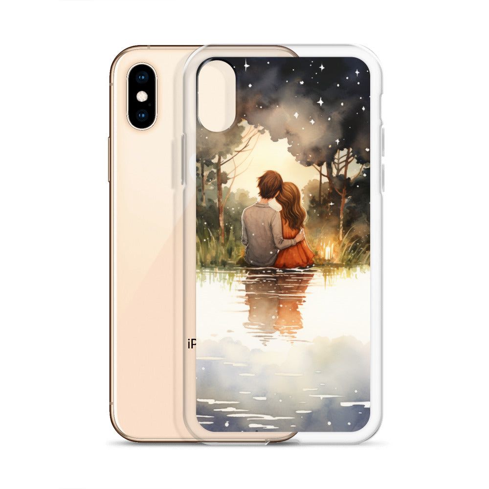 Water Colour Couple Phone Case for iPhone®