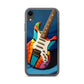 Abstract Guitar Phone Case for iPhone (All Models) — iPhone xr case mockup, on phone