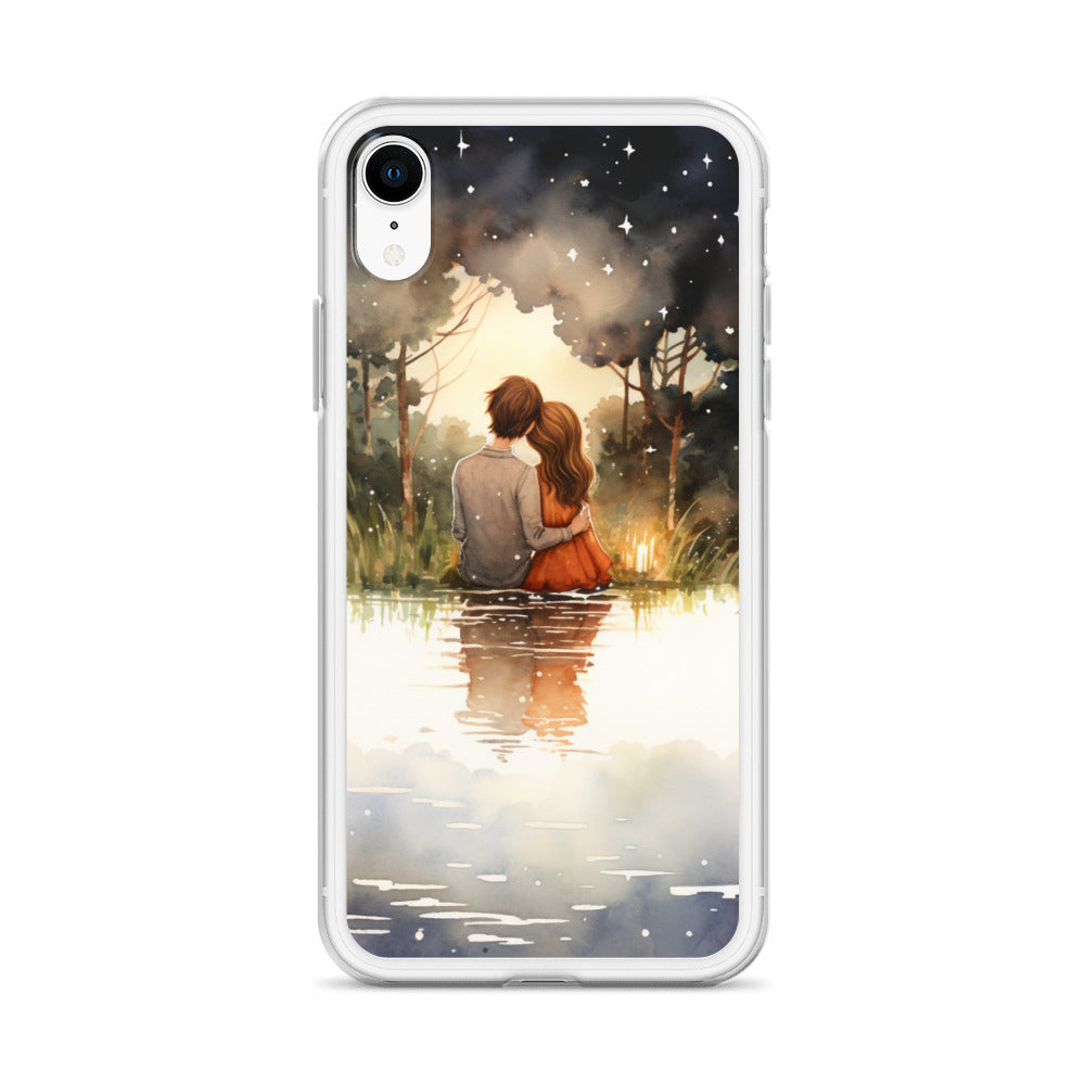 Water Colour Couple Phone Case for iPhone®