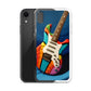Abstract Guitar Phone Case for iPhone (All Models) — iPhone xr case mockup, with phone