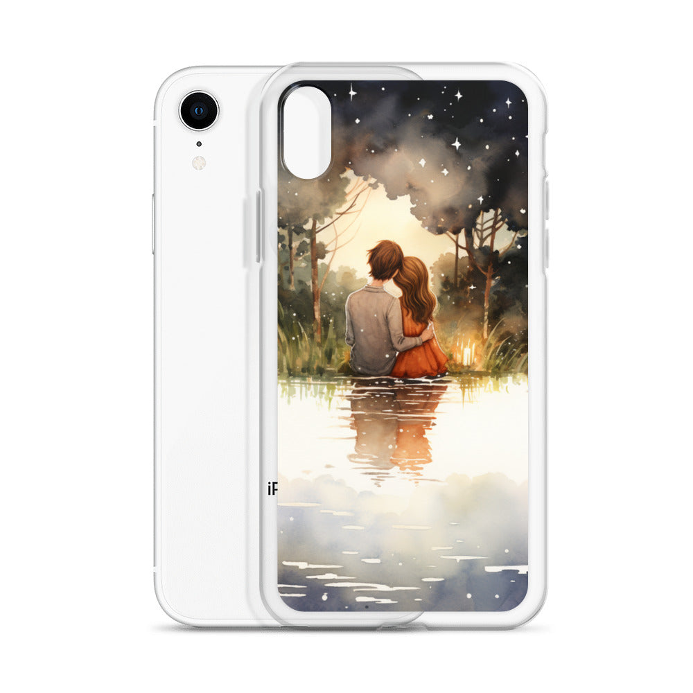 Water Colour Couple Phone Case for iPhone®