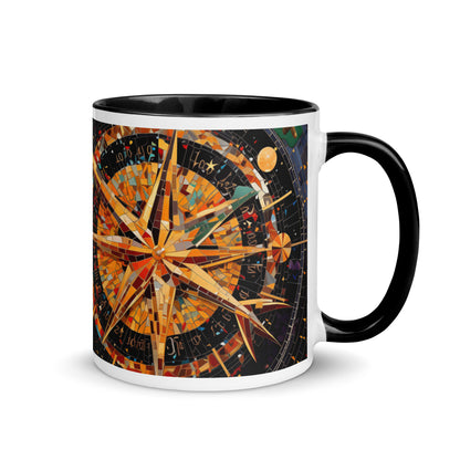 Cosmic Hyperbolic Tessellation Mug with Color Inside