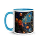 Cosmic Hyperbolic Tessellation Mug with Color Inside
