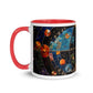 Cosmic Hyperbolic Tessellation Mug with Color Inside