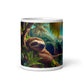 Costa Rica Sloth White Glossy Mug