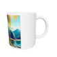 Costa Rica Sloth White Glossy Mug